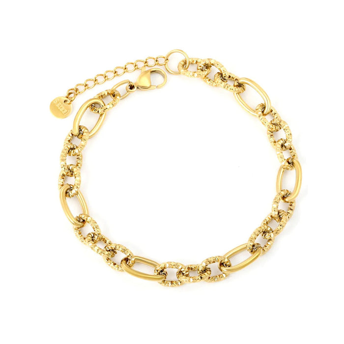 Pulsera Cadena Clásica Waterproof - Joya en acero inoxidable enchapado en oro 18k - Azzia joyería