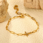 Pulsera Cruz Eslabones Waterproof