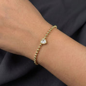 Pulsera Dije Corazón Waterproof