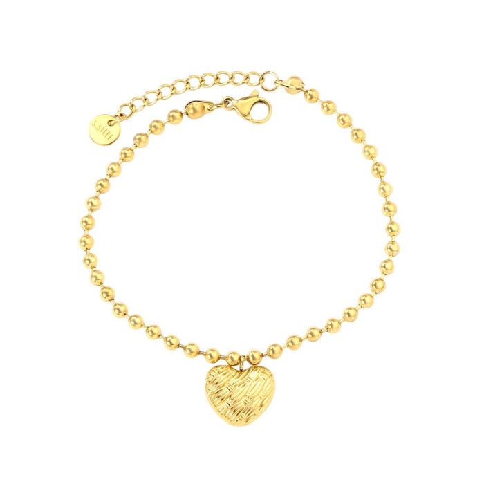 Pulsera Magic Heart Waterproof - Joya en acero inoxidable enchapado en oro 18k - Azzia joyería