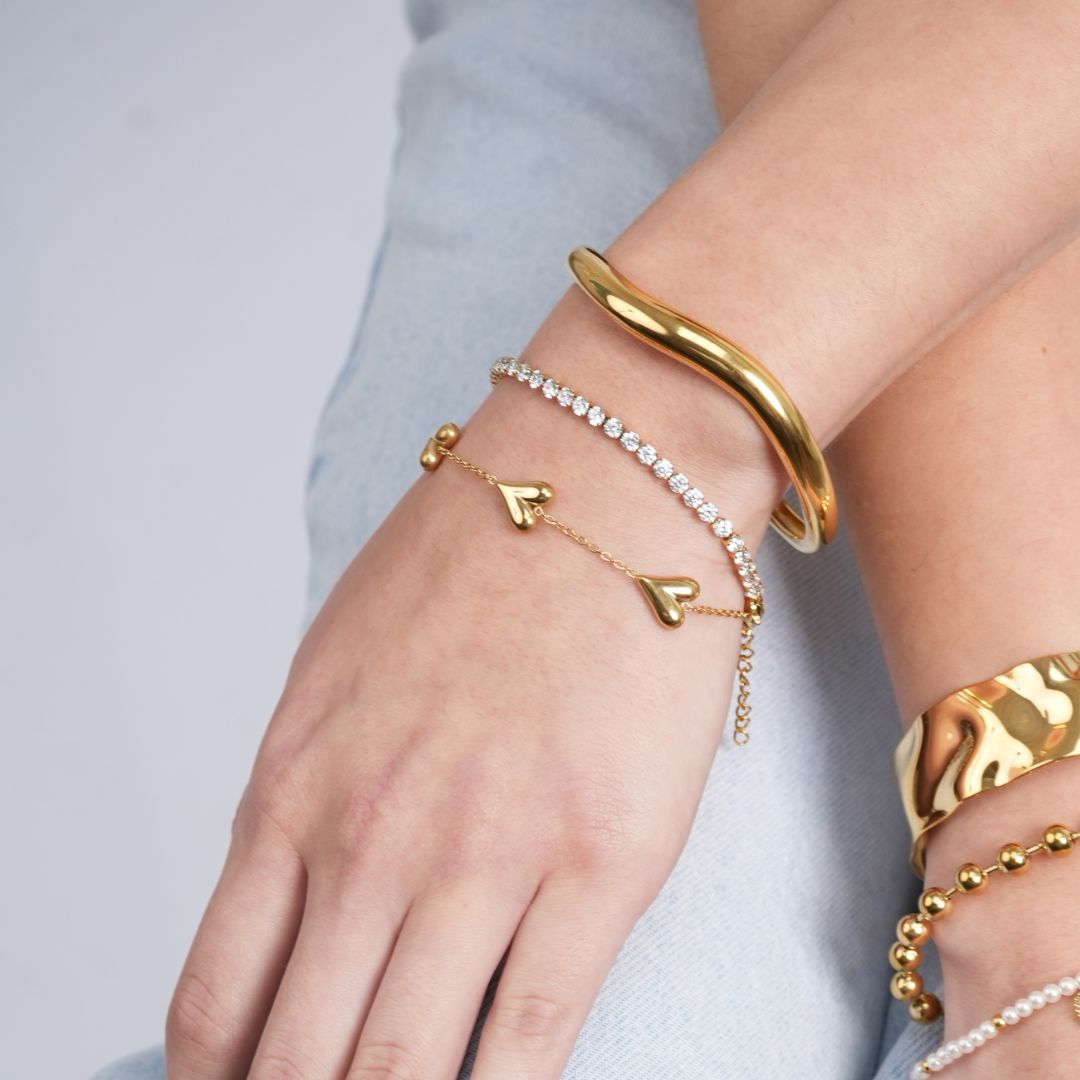 Pulsera Triple Hearts Waterproof