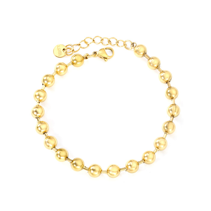 Pulsera Bolitas Waterproof - Joya en acero inoxidable enchapado en oro 18k - AZZIA JOYERIA