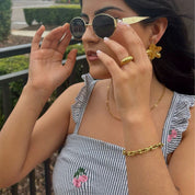 Pulsera Dina Eslabones Waterproof - Joya en acero inoxidable enchapado en oro 18k - D'Merys