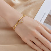 Pulsera Doble Alma Waterproof - Joya en acero inoxidable enchapado en oro 18k - Azzia joyería