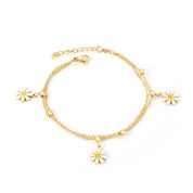 Pulsera Margarita Waterproof - Joya en acero inoxidable enchapado en oro 18k - D'Merys