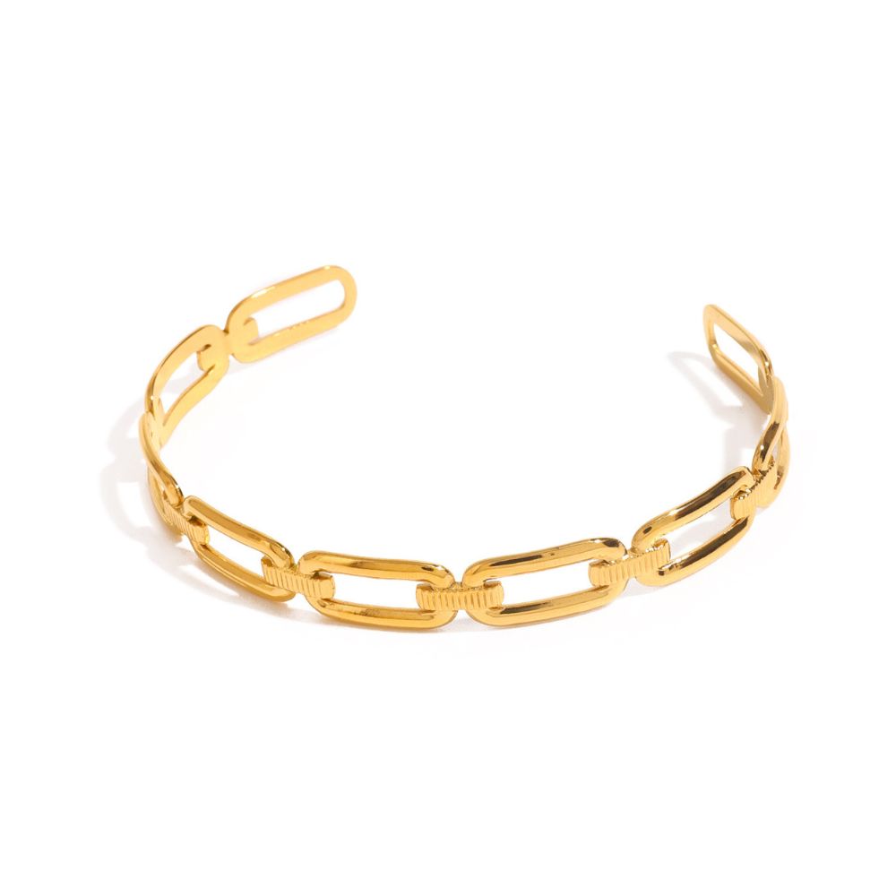 Puñera Cadena Waterproof - Joya en acero inoxidable enchapado en oro 18k - Azzia joyería