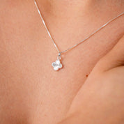 SET COLLAR Y ARETES TRÉBOL PLATA925