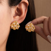 Aretes con mini perlas delicadas - AZZIA JOYERIA 