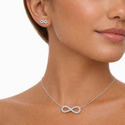 Set Collar y Aretes Infinito Plata925