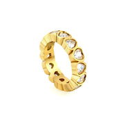 Anillo Reina Corazones Waterproof