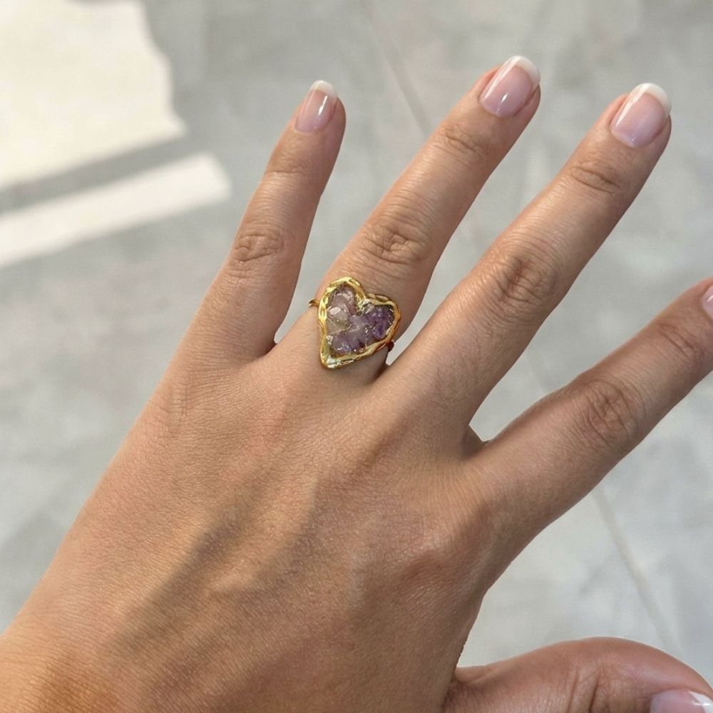 Anillo Amelia  Purple Waterproof