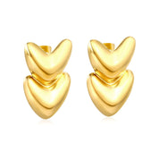 Aretes Golden Love Waterproof