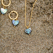 Collar Avalon Corazón Piedra | Azzia Joyería