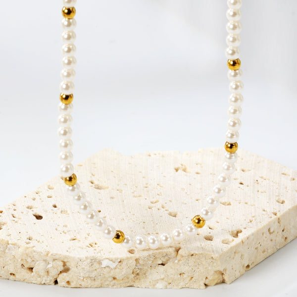Collar Perla Solar Waterproof | Azzia Joyería